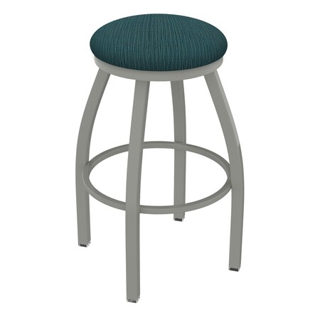 Holland Bar Stool Co 36" Swivel X-Tall Bar Stool, Nickel Finish, Graph Tidal Seat 80236AN022